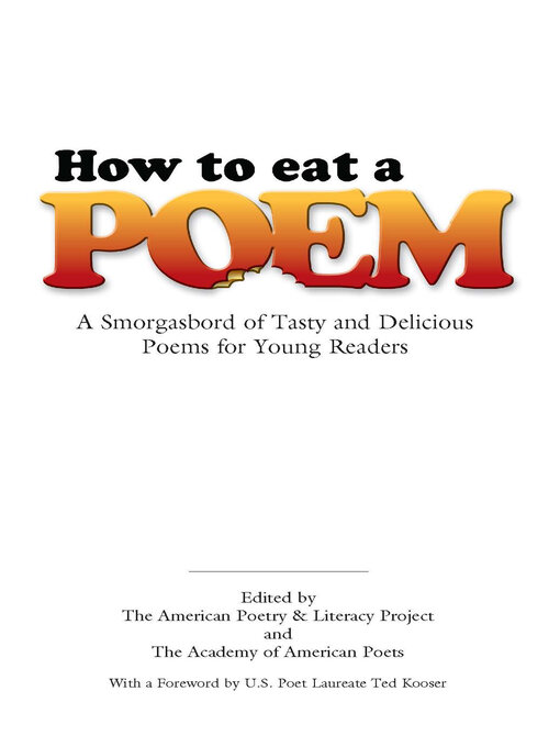 Cover image for How to Eat a Poem